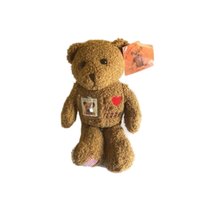 USPS 100 Years of Teddy Bears 1902-2002 Centennial Heart Brown Bear w/ Stamp NEW